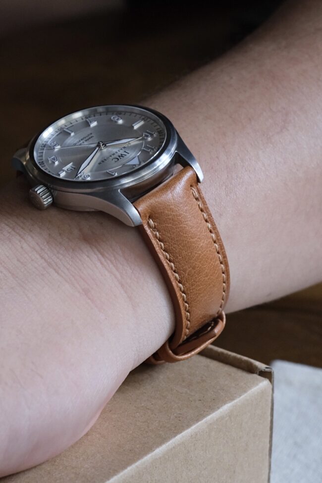 Black epsom leather watch strap13
