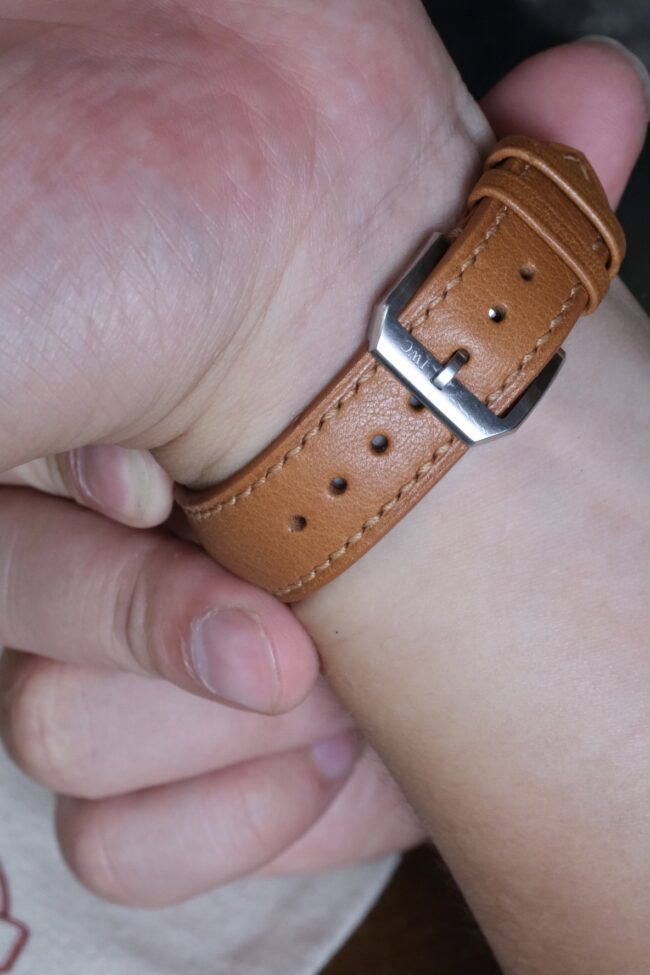 Black epsom leather watch strap14