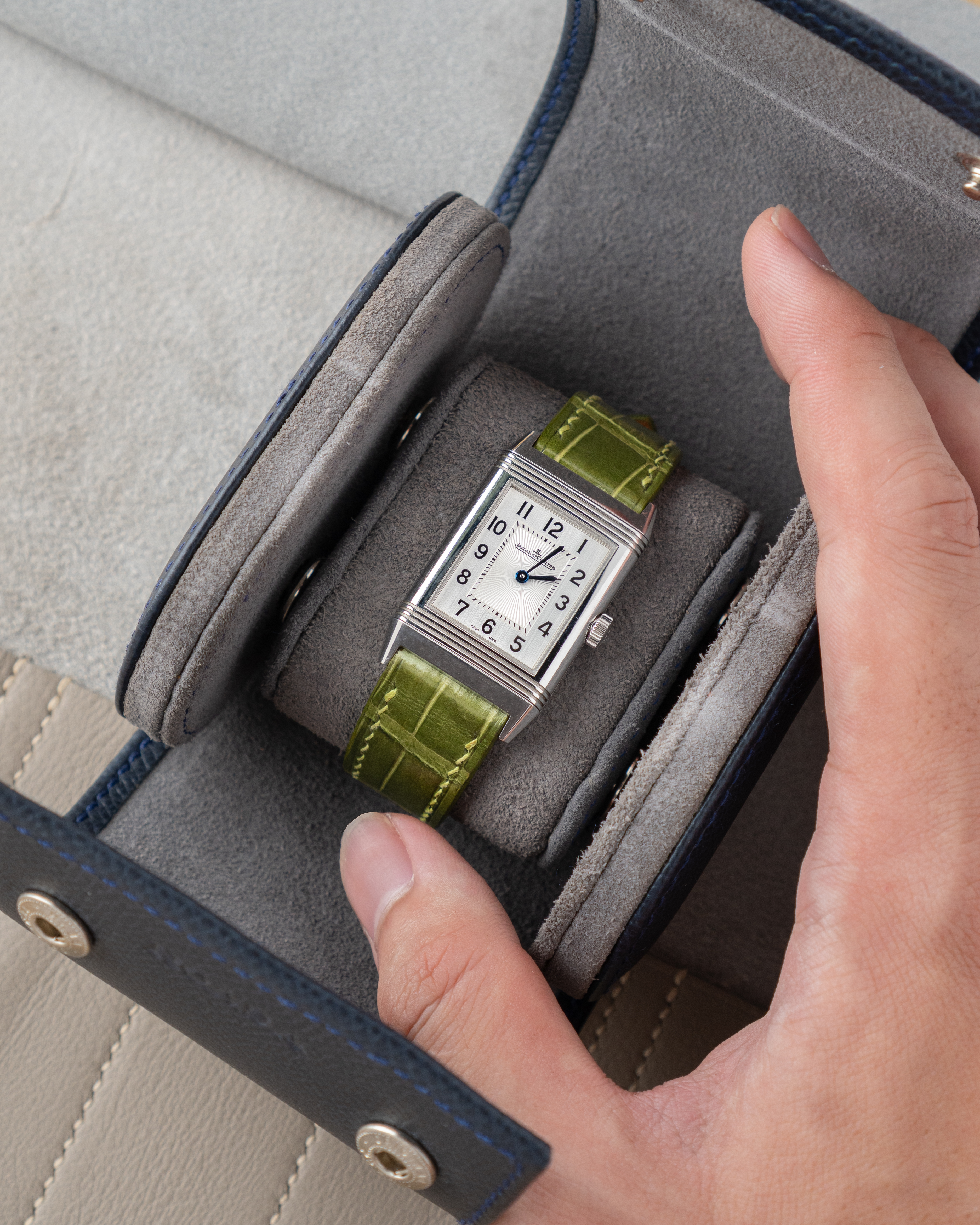 Epsom Leather Travel Watch Case121212121