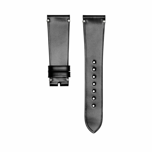 black-shell-cordorvan-simple-watch-strap-1