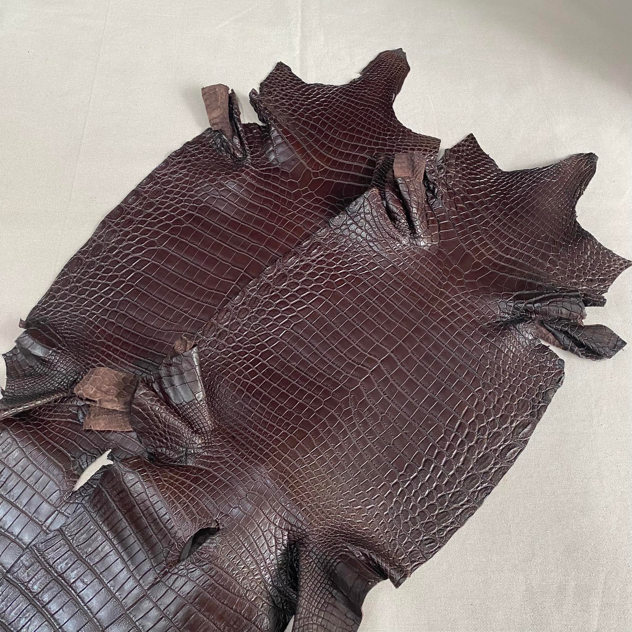 darkbrownalligatorleatherwatchstrap