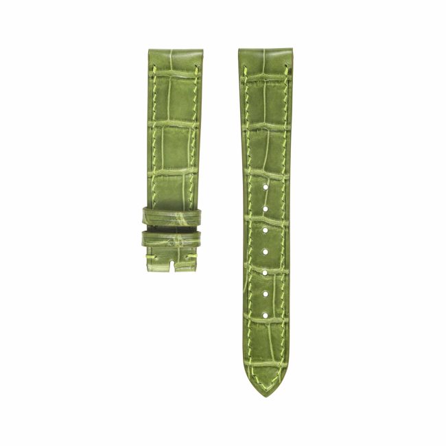 glossy-green-alligator-watch-strap-signature-1