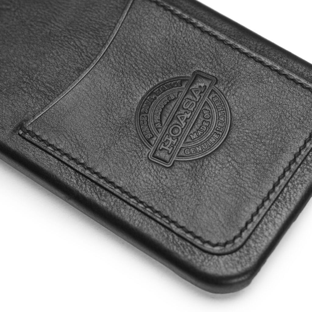 iPhone Leather Case Black With Pocket 100 Handmade