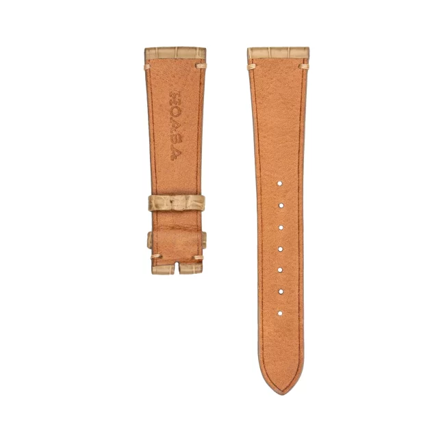 taupe alligator watch strap simple