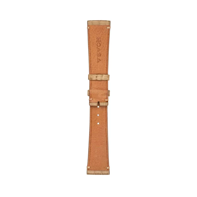 taupe alligator watch strap simple