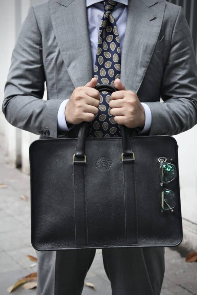 Carryall Briefcase Classic Handmade Leather Briefcase