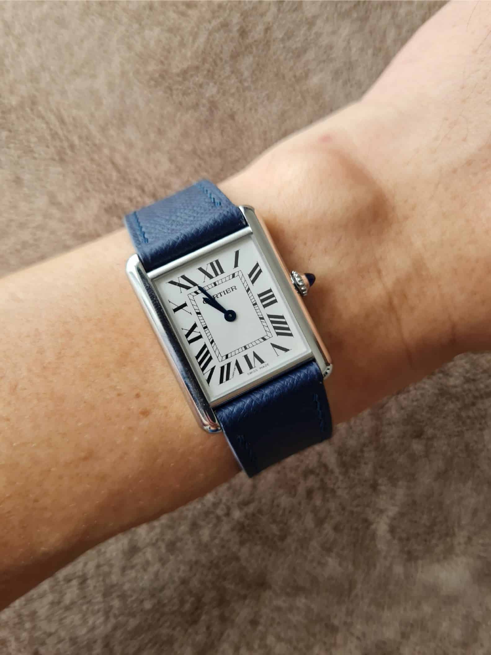 Cartier tank must Large leather strap2