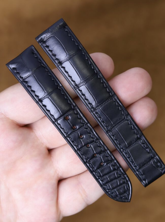 Two‑Piece Alligator Strap for Omega1