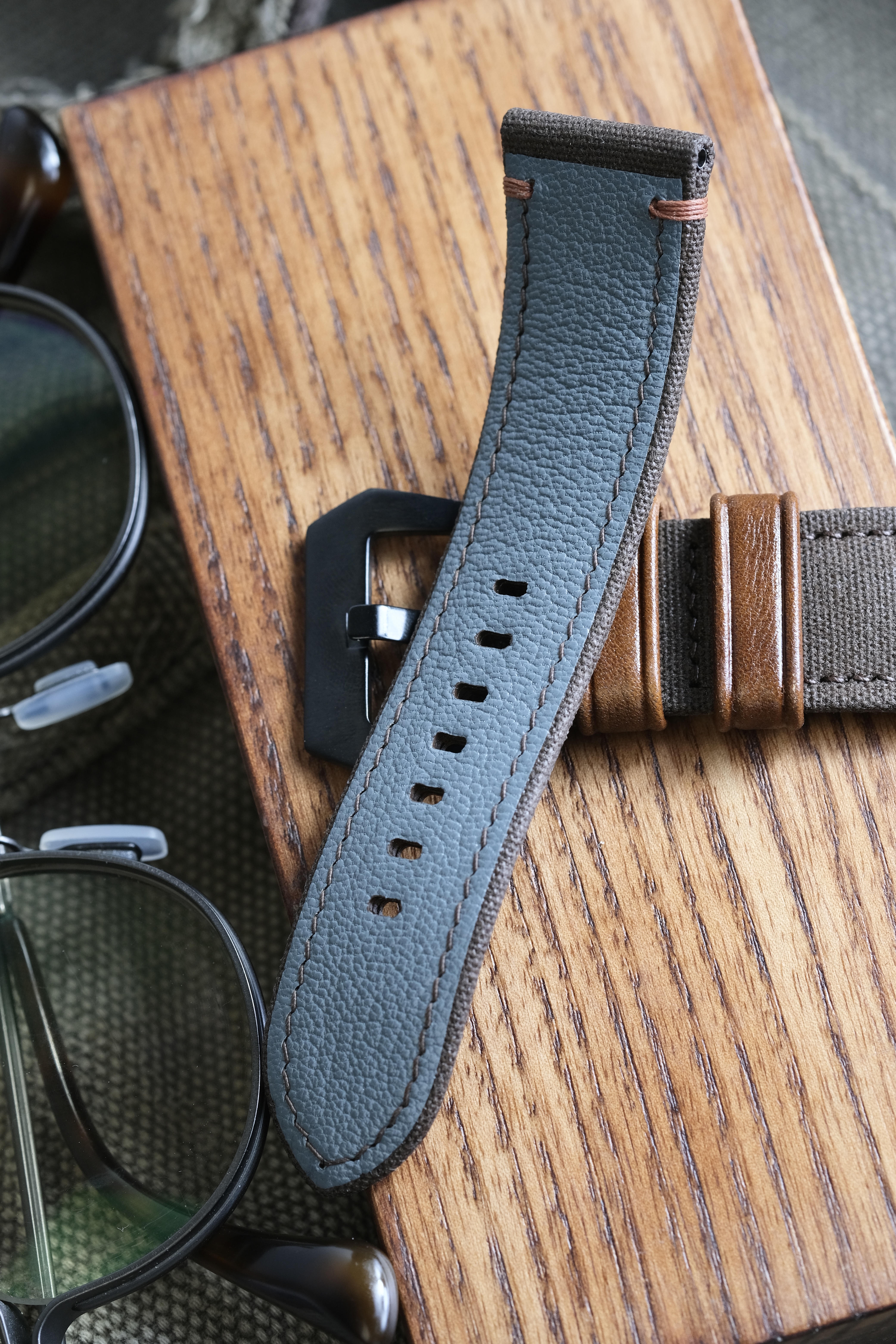 Brown Canvas Strap For Panerai12345678