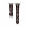 Dark Brown Alligator Leather Apple Watch Strap