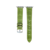 Glossy Green Alligator Leather Apple Watch Strap