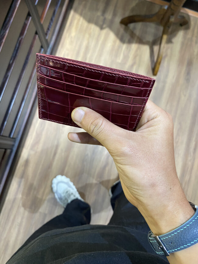 Alligator Leather Card Holder1