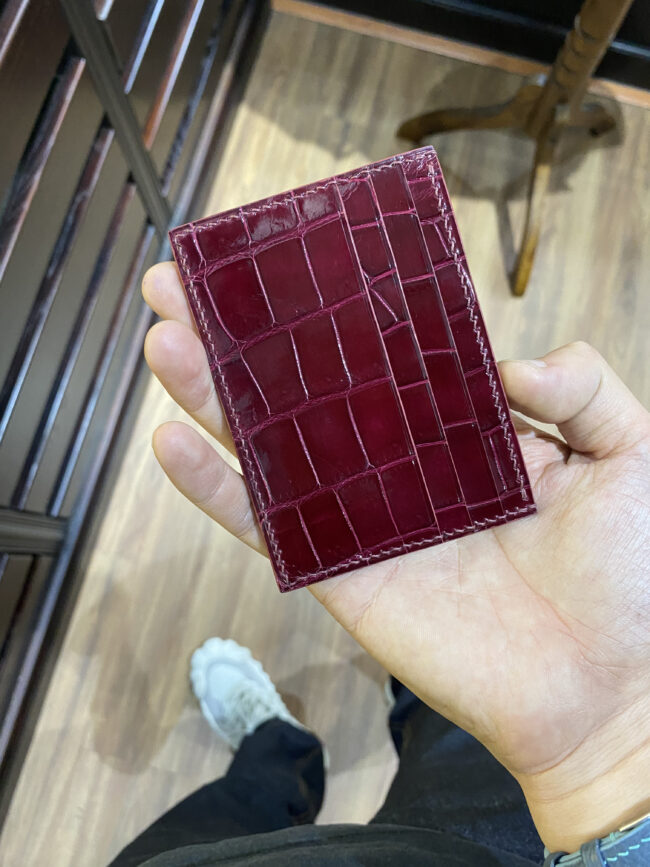 Alligator Leather Card Holder2