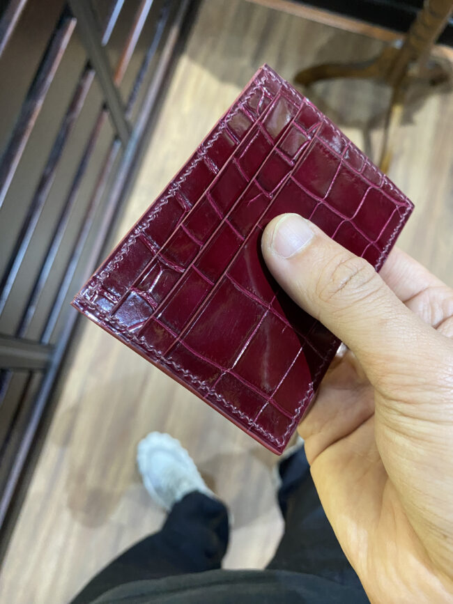 Alligator Leather Card Holder4