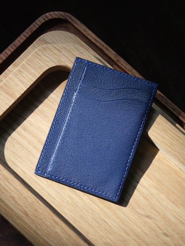 Goatskin Leather Card Holder - Card Wallet