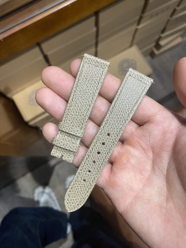 Taiga leather strap (FOLDED EDGE)