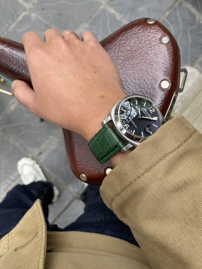 Dark Green Alligator Panerai Watch Strap2