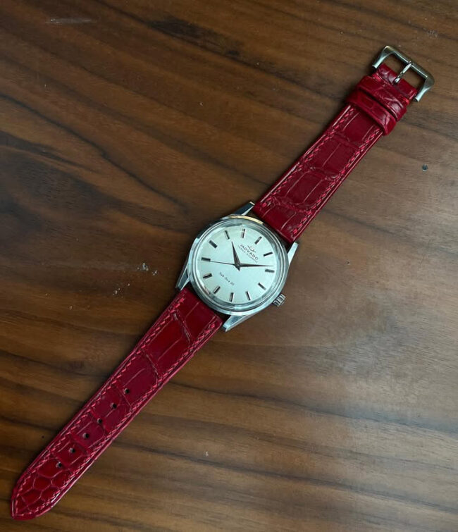 Red Alligator Strap (FOLDED EDGE)11