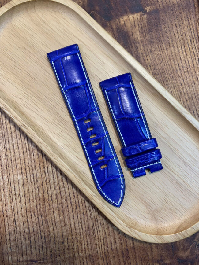 Blue Alligator Panerai Watch Strap