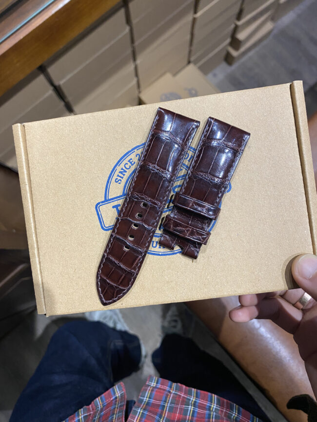 Dark Brown Alligator Panerai Watch Strap