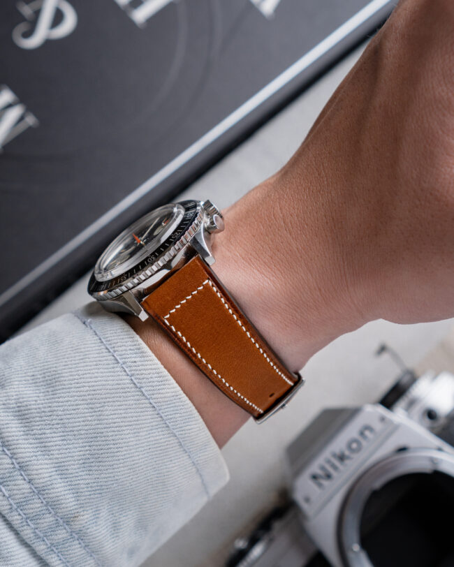 Tan Barenia Slim (vintage style)3