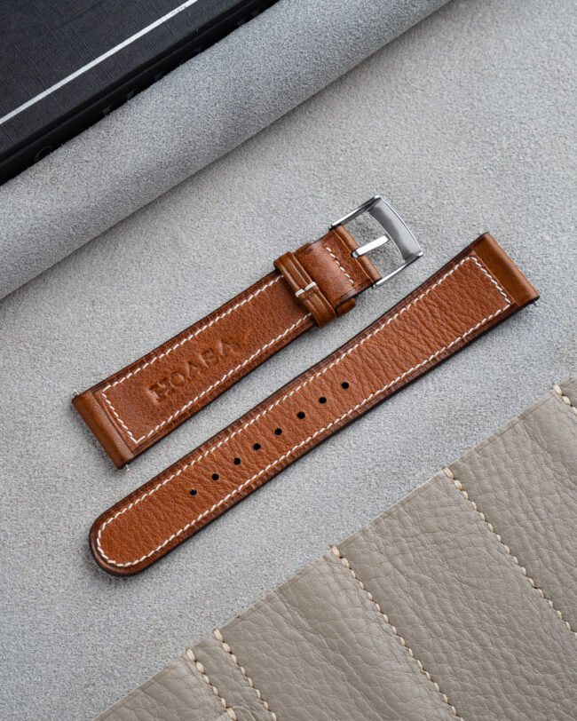 Tan Barenia Slim (vintage style)8