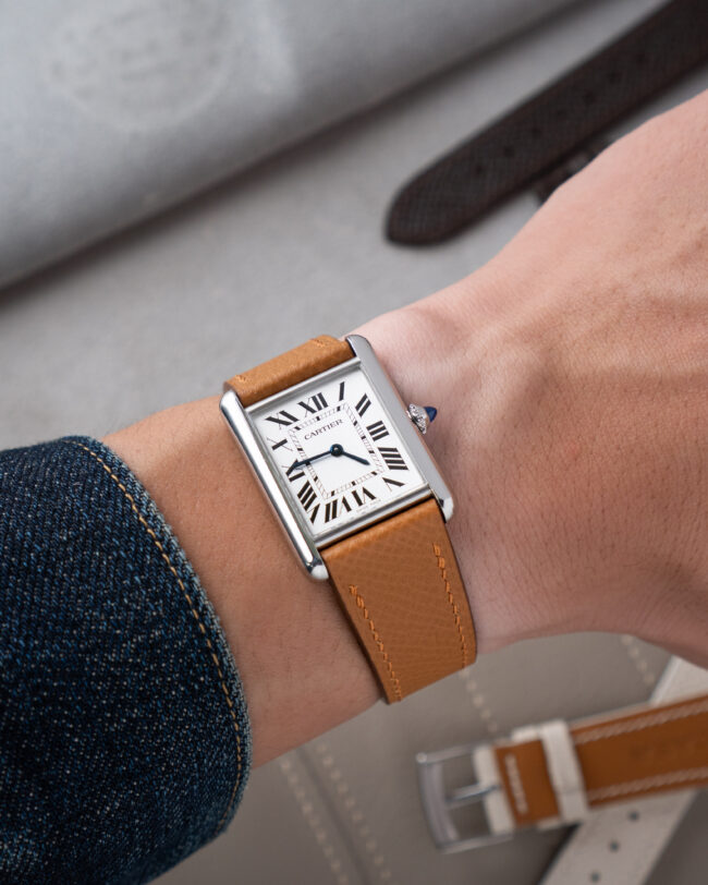 Gold Epsom Strap for Cartier Tank2121