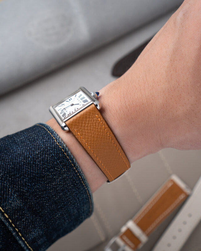 Gold Epsom Strap for Cartier Tank21212121212