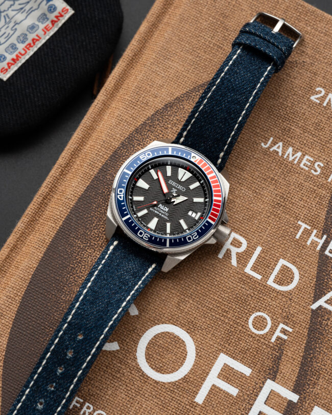Indigo Raw Denim Strap (FOLDED EDGE)2