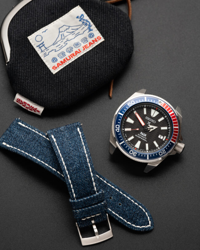 Indigo Raw Denim Strap (FOLDED EDGE)76
