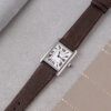 Dark Brown Chevre Strap for Cartier Tank
