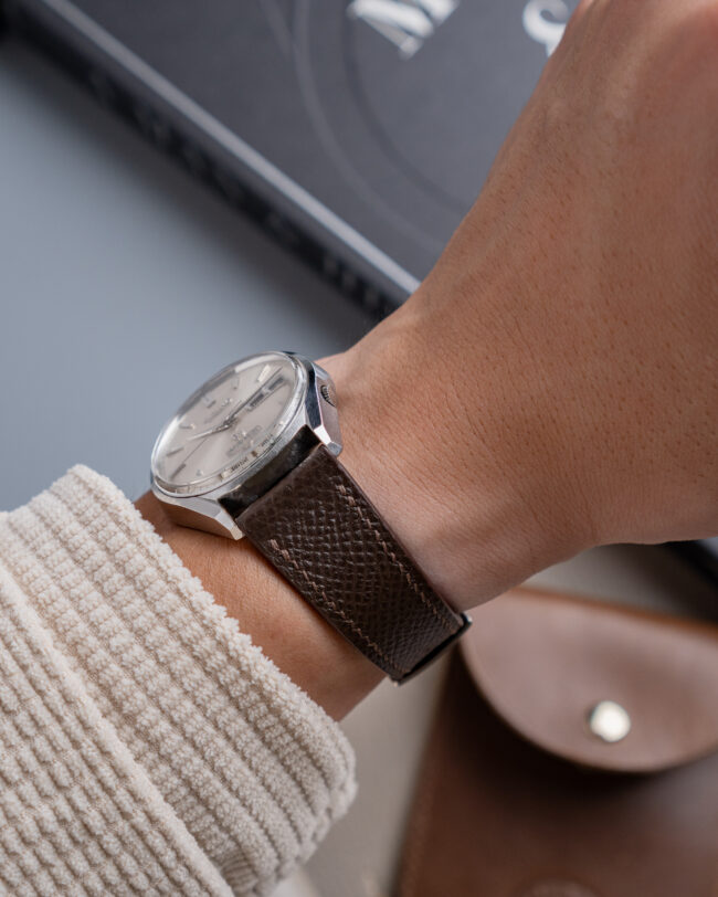 Dark Brown Epsom Slim Strap2