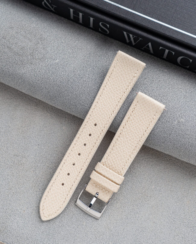 Ivory Epsom Slim Strap