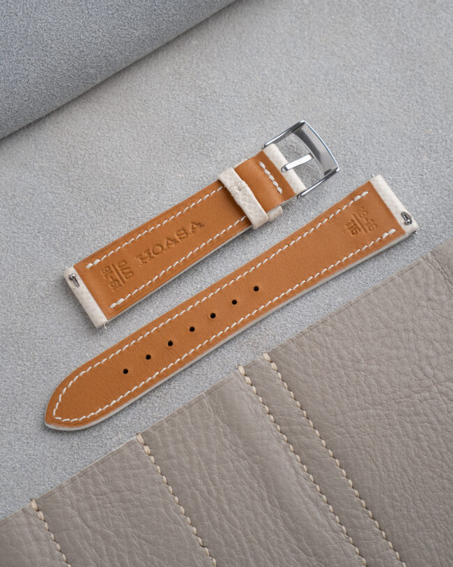 Ivory Epsom Slim Strap0