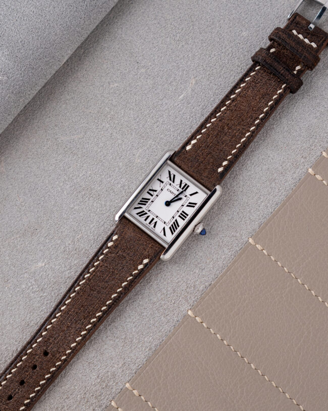 Mocha Babele Strap for Cartier Tank