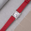 Red Chevre Strap for Cartier Tank