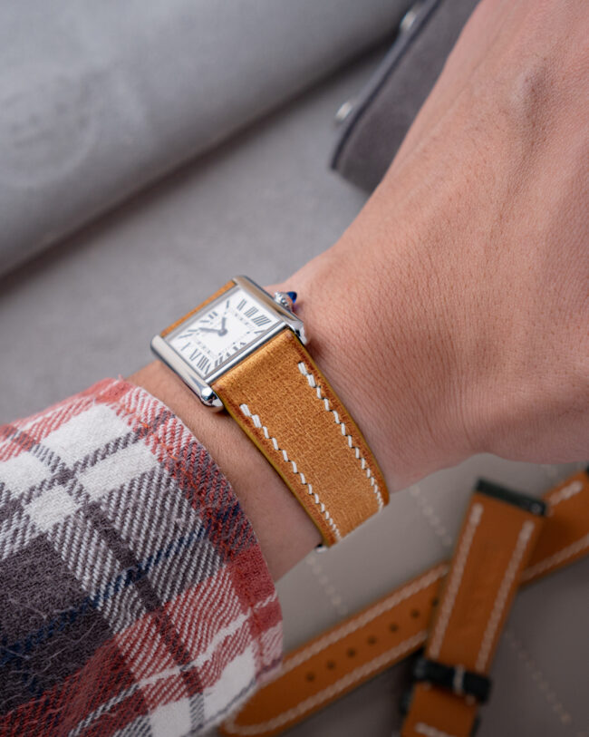 Whiskey Babele Strap for Cartier Tank2
