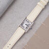 White Chevre Strap for Cartier Tank