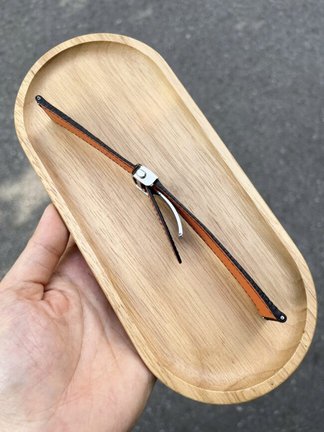 Black Togo Strap For Cartier Tank3