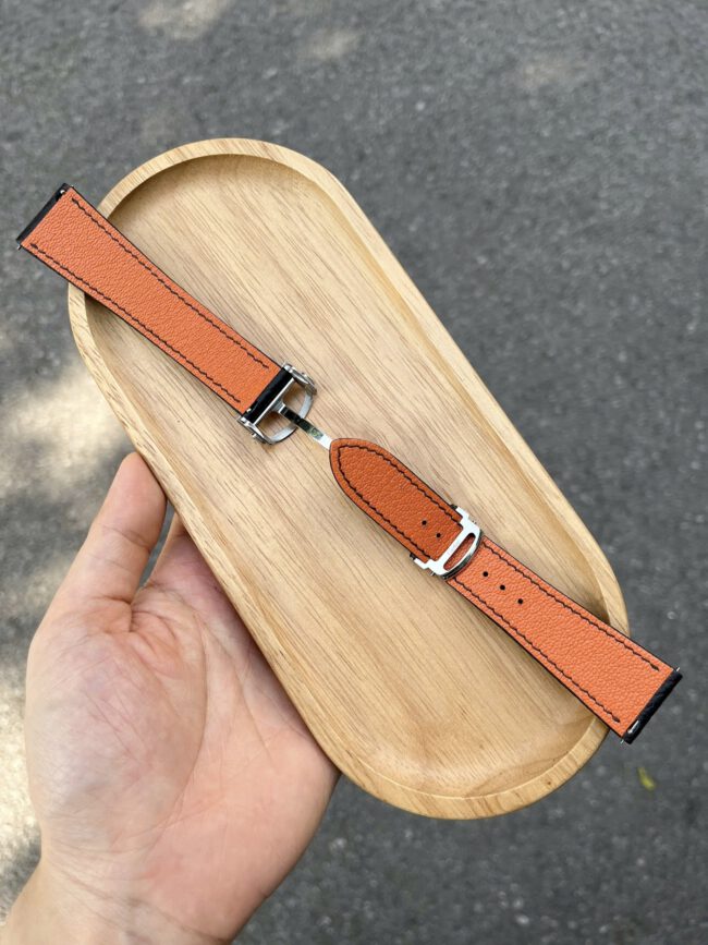 Black Togo Strap For Cartier Tank6
