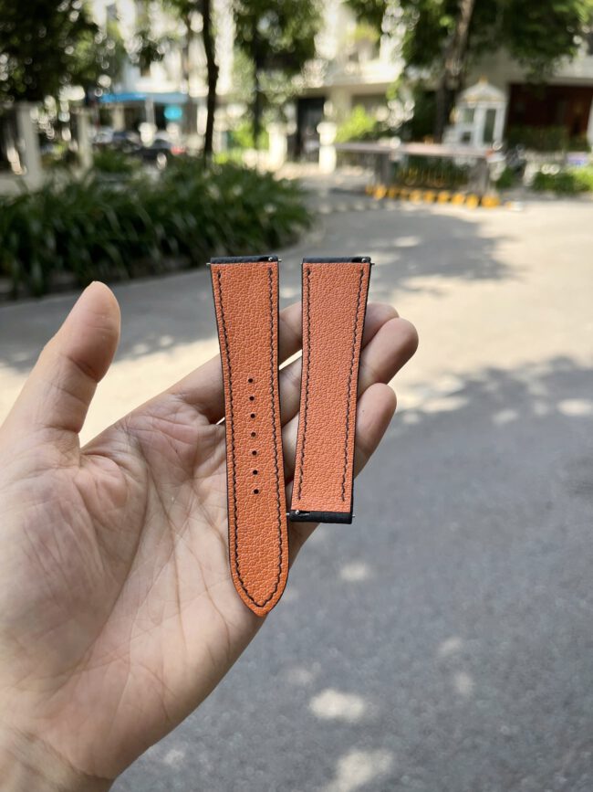 Black Togo Strap For Cartier Tank9