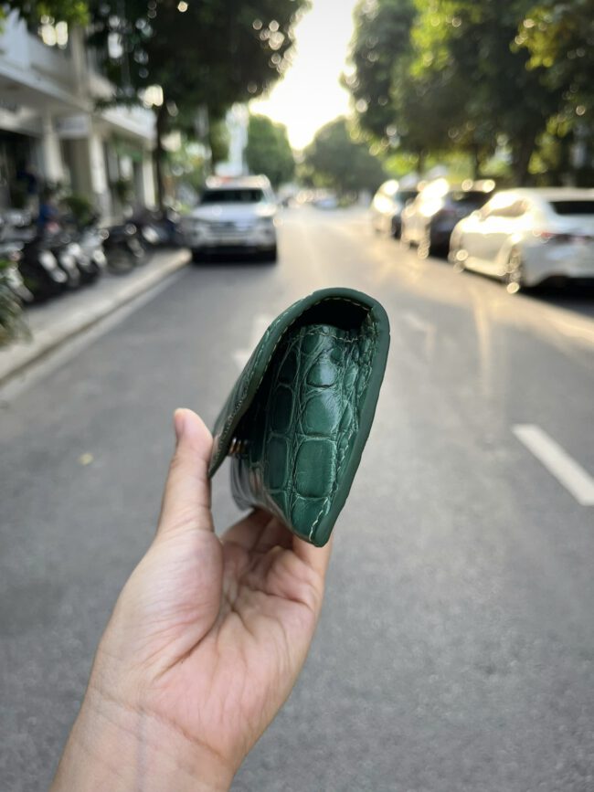 Alligator Leather Glasses Case2