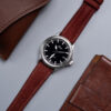 Burgundy Suede Signature Strap