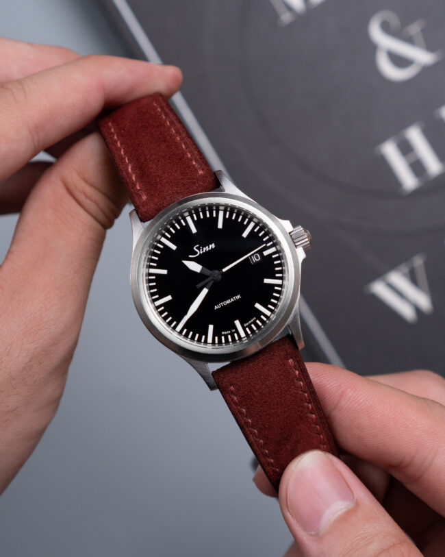 Burgundy Suede Signature Strap1
