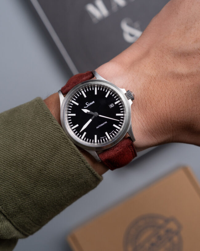 Burgundy Suede Signature Strap2