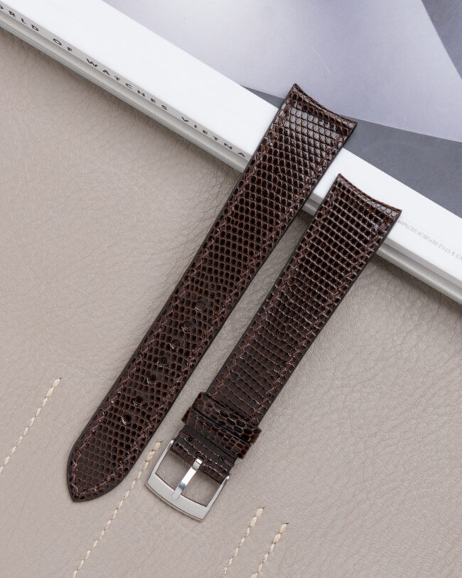 Dark Brown Lizard Slim (Curved)