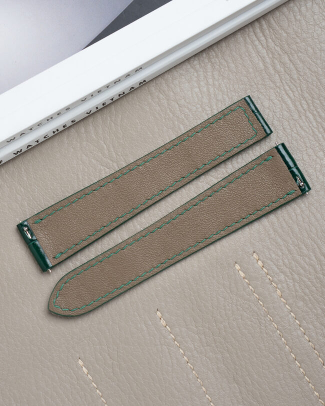 Dark Green Alligator Strap Cartier Tank Must3