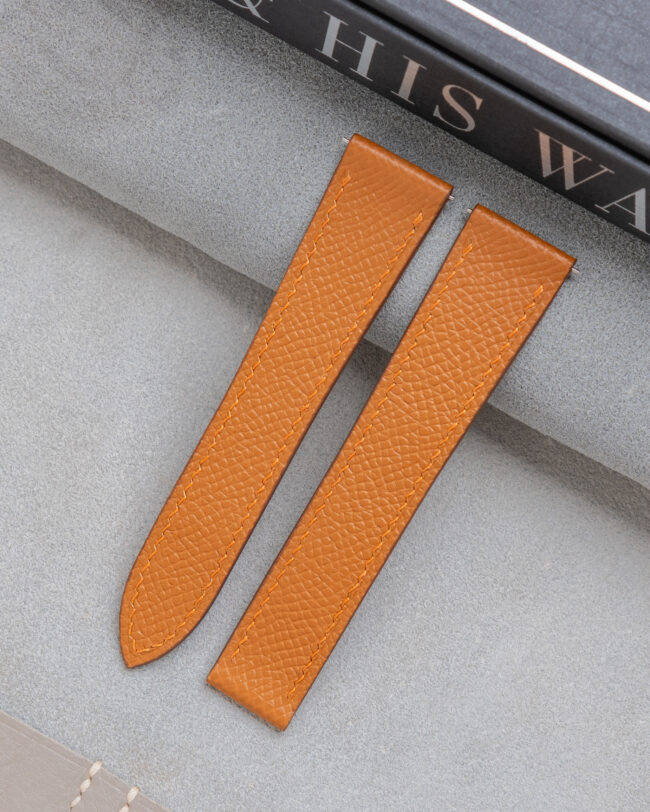 Golden Epsom Strap Cartier Tank Must