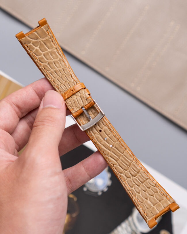 Honey Alligator Strap For Patek Philippe Nautilus10