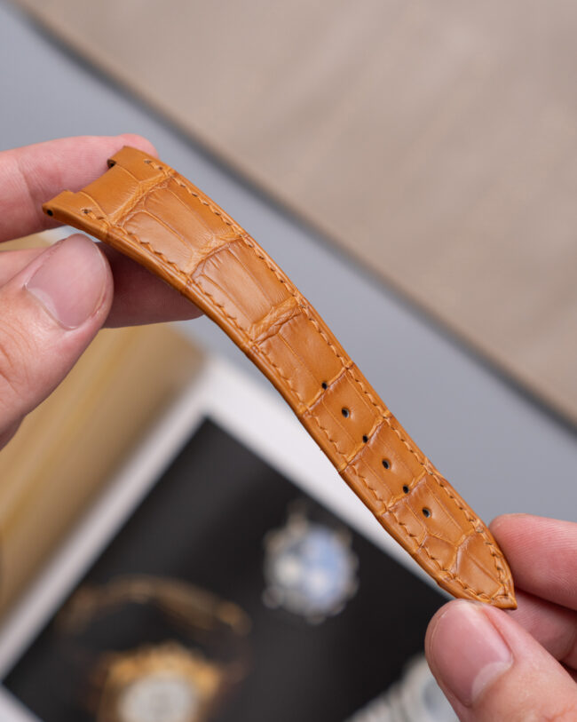 Honey Alligator Strap For Patek Philippe Nautilus5